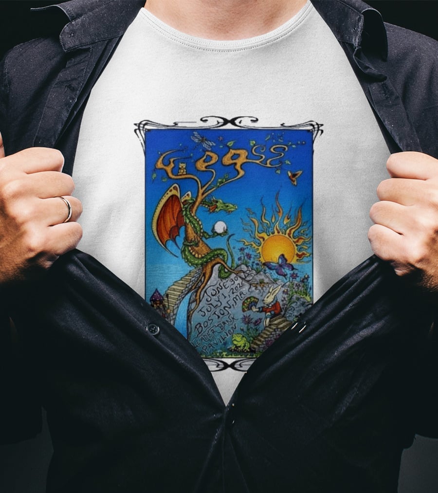 Goose July 2026 Boston Dragon Fantasy Art Leader Bank Pavilion T-Shirt