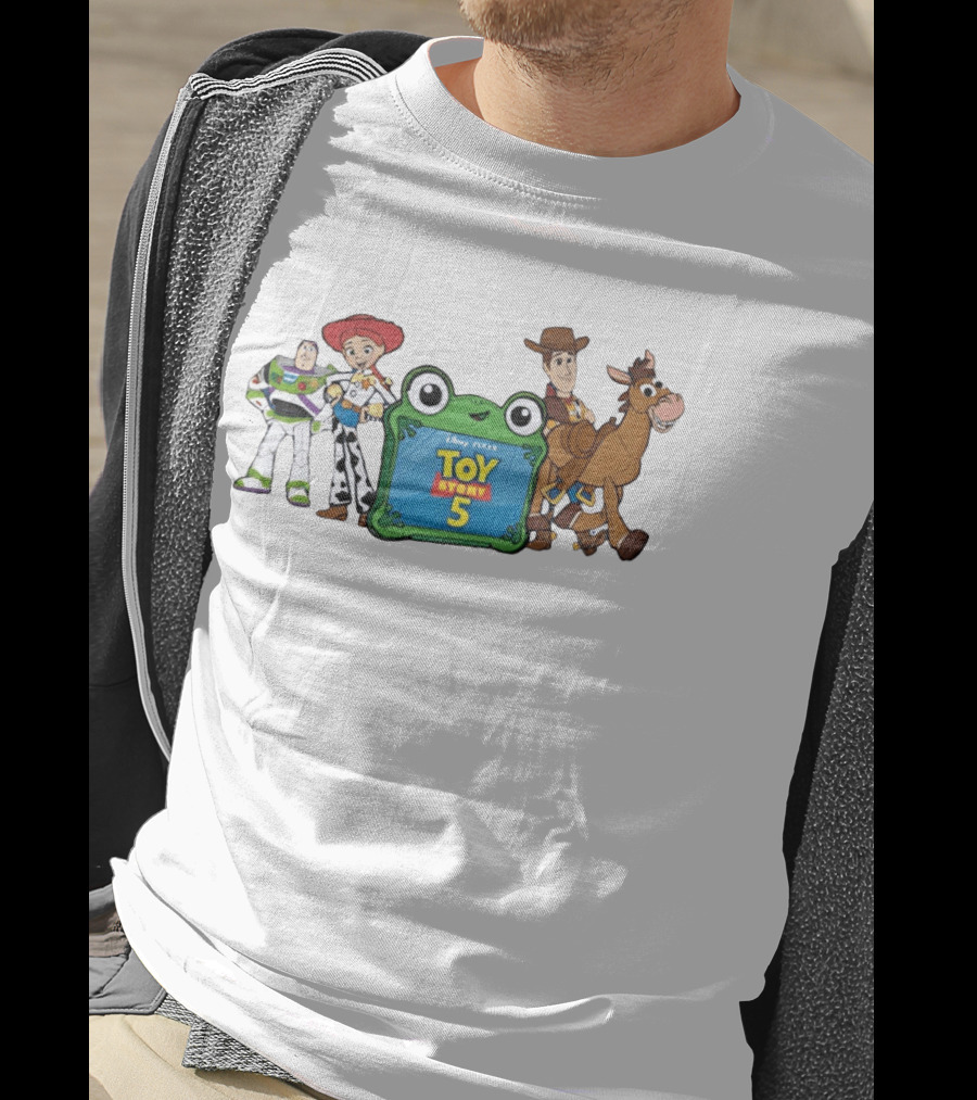 Toy Story 5 Jessie Buzz Woody Bullseye Disney Pixar Group T-Shirt