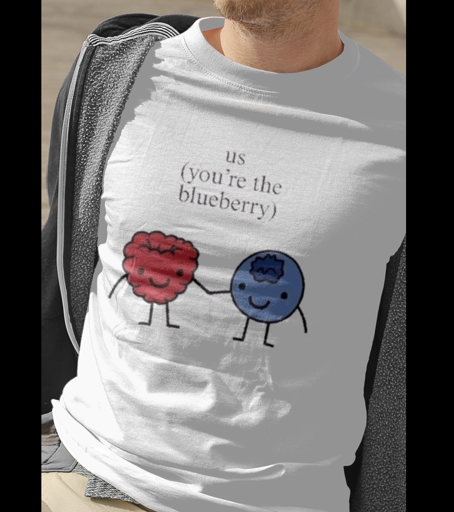 Us You're The Blueberry Cute Couple Raspberry Meme T-Shirt
