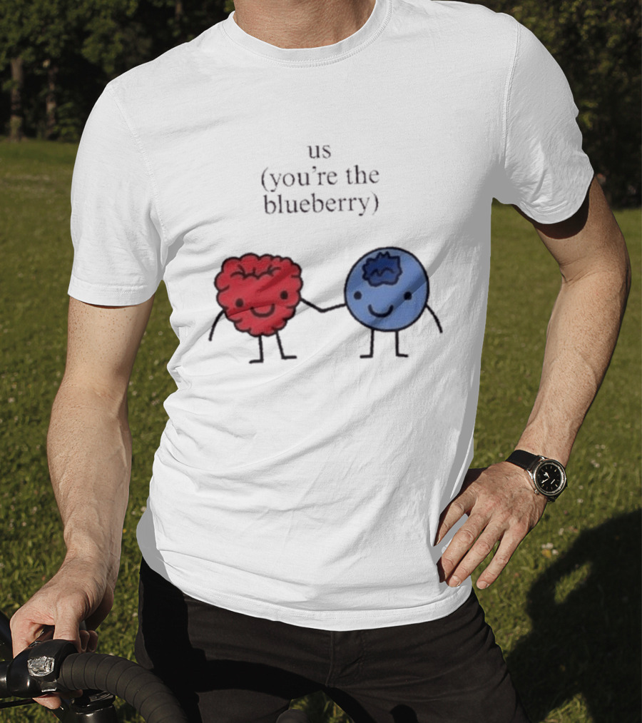 Us You're The Blueberry Cute Couple Raspberry Meme T-Shirt