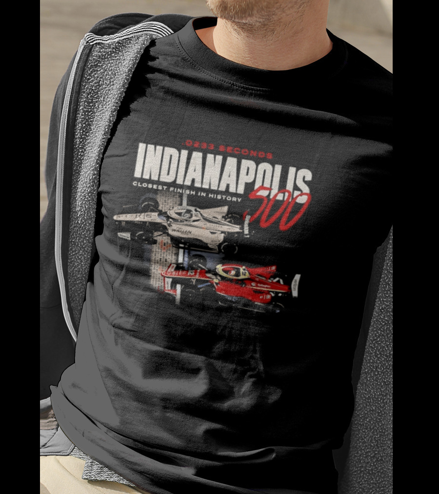 0233 Seconds Indianapolis 500 Closest Finish In History 2026 T-Shirt