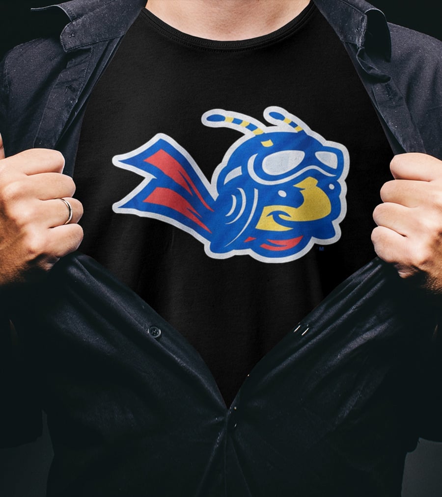 2026 Ontario Tower Buzzers Hockey Jersey Giveaway Buzzing Bee Icon With Aviator Hat And Cape T-Shirt