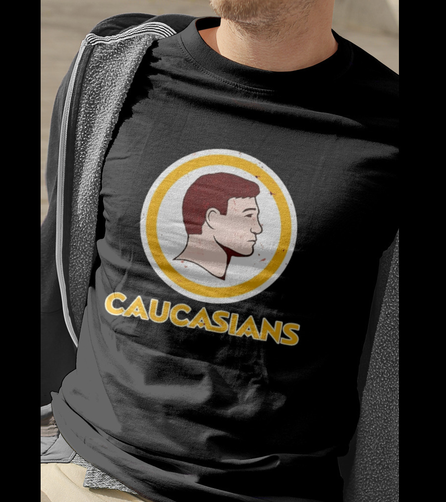 Caucasians Satire Humor Sports Team T-Shirt