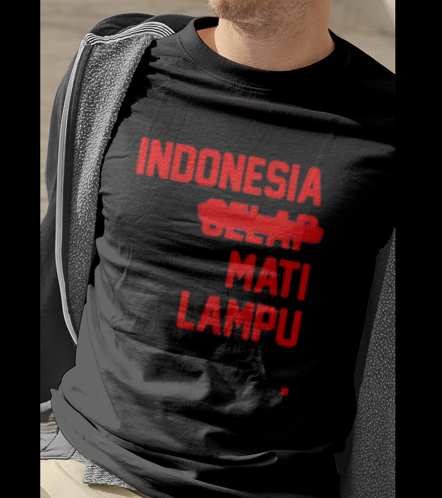 Indonesia Gelap Mati Lampu Blackout T-Shirt