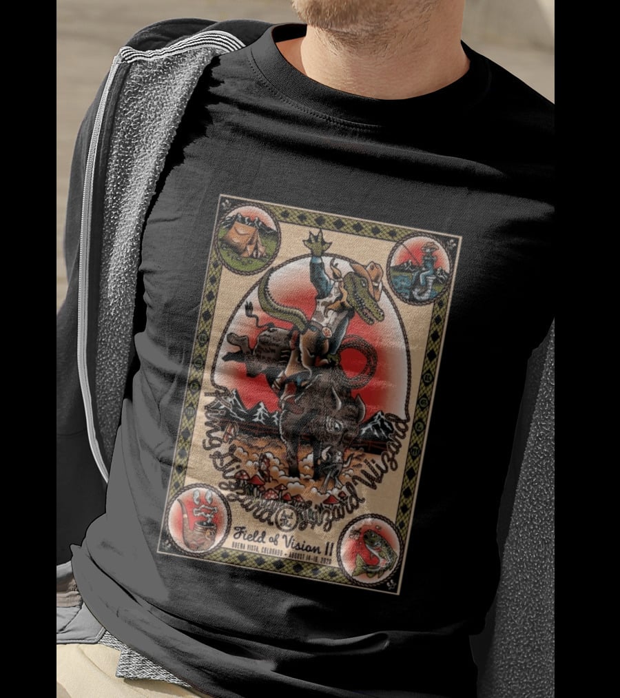 King Gizzard And The Lizard Wizard Field Of Vision II Buena Vista Colorado August 14 16 2026 T-Shirt