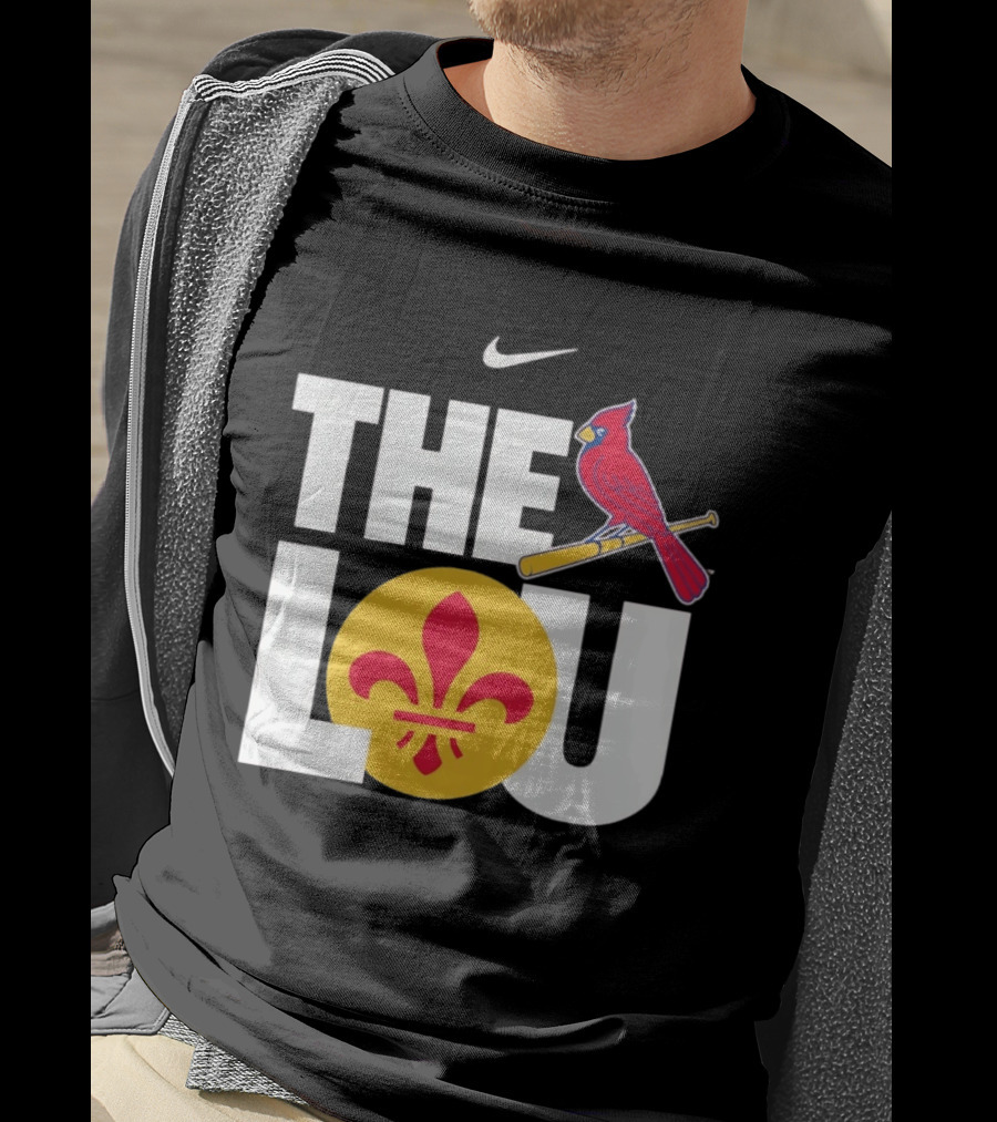Nike St. Louis Cardinals The Lou Fleur De Lis Classic Baseball Fan Gear T-Shirt