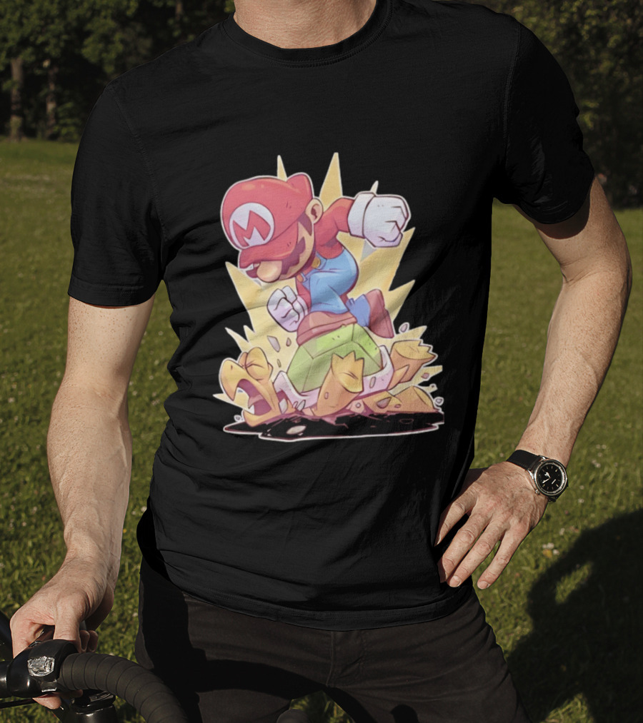 Super Mario Koopa Troopa Smash Stomp Action T-Shirt