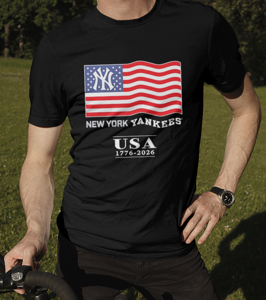New York Yankees USA American Flag 1776 2026 4th Of July T-Shirt
