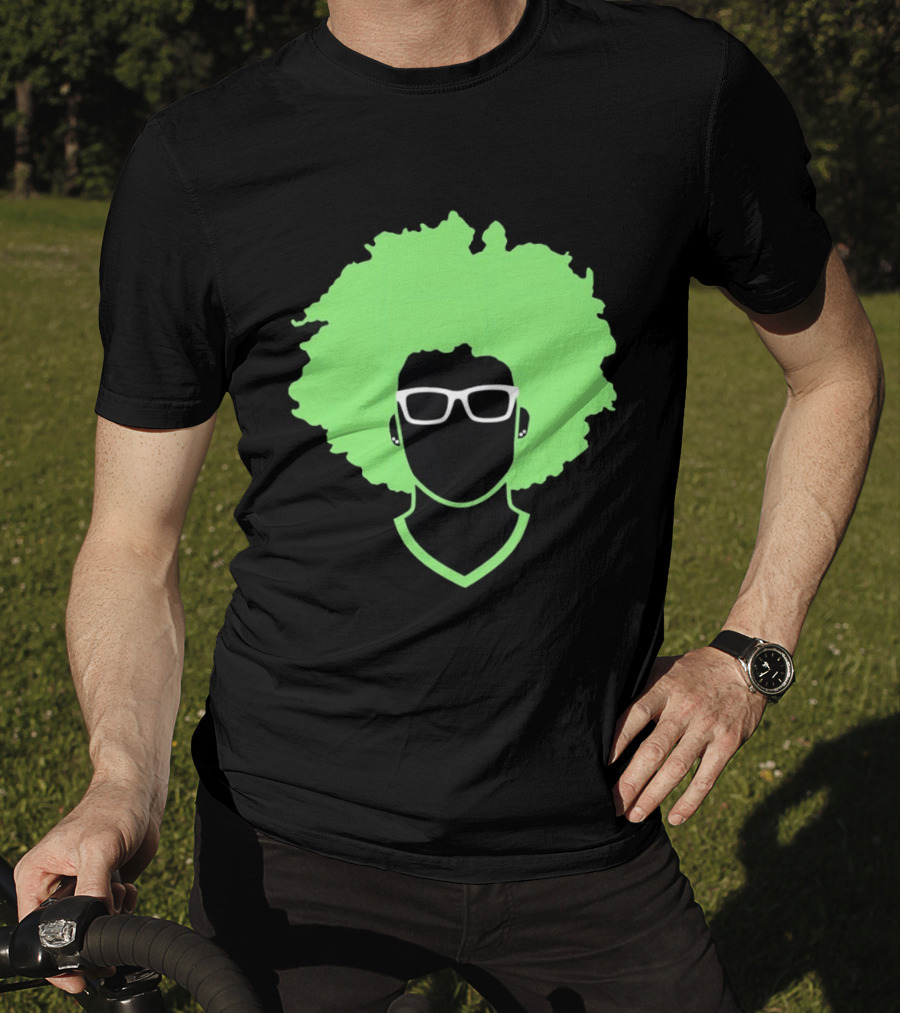 Olivia Miles Neon Afro Glasses Outline Minnesota Lynx T-Shirt