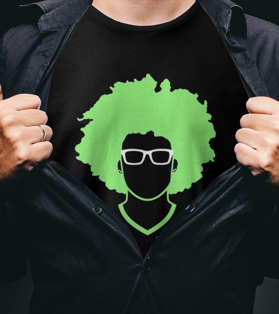 Olivia Miles Neon Afro Glasses Outline Minnesota Lynx T-Shirt