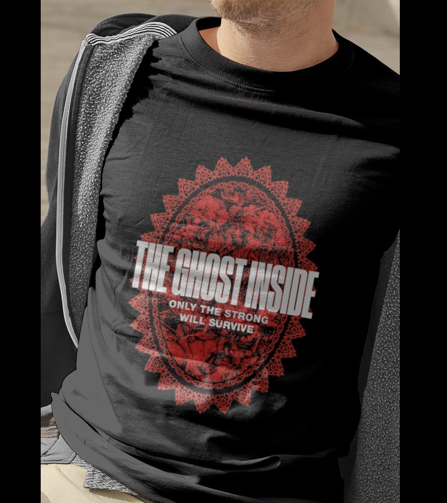 The Ghost Inside Only The Strong Will Survive Red Oval T-Shirt