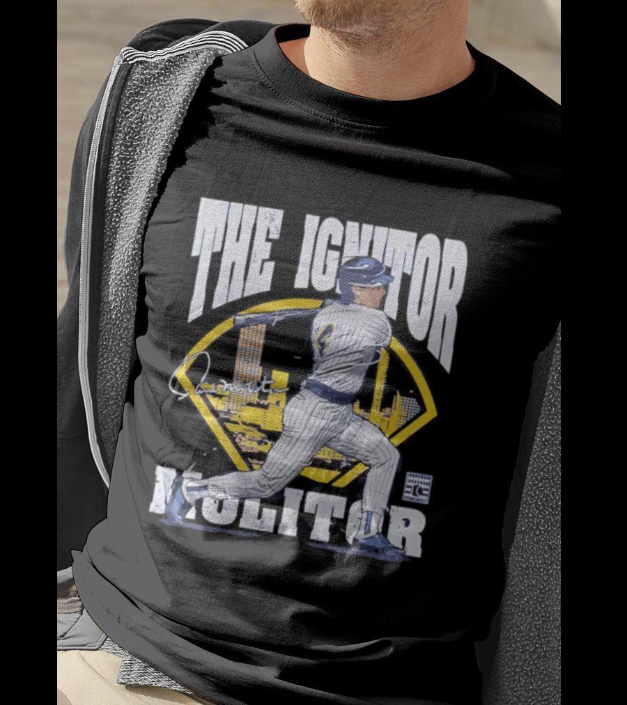 Paul Molitor The Ignitor Milwaukee Brewers HOF Baseball Legend T-Shirt