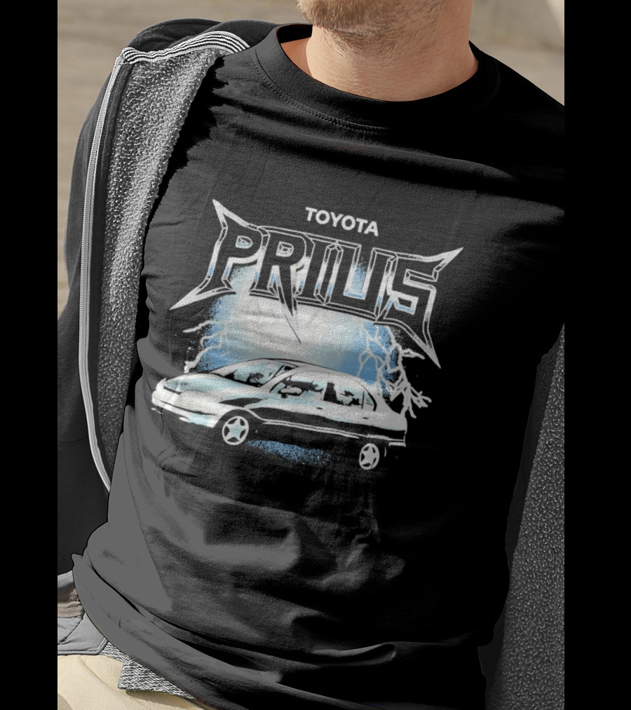 Toyota Prius Lightning Bolt Metal T-Shirt