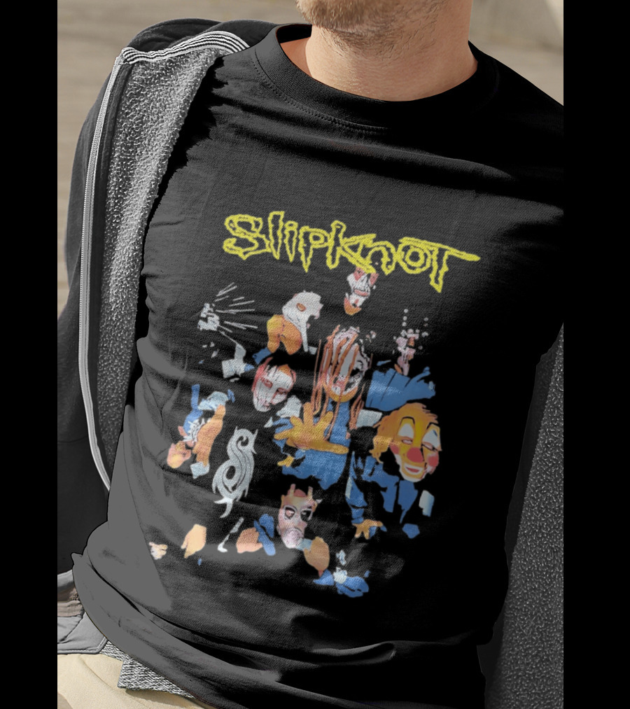 Slipknot Band Members Iowa Era Self Titled Debut Album Masks T-Shirt