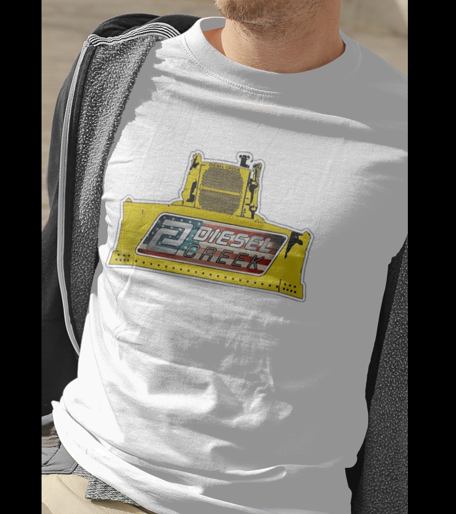 Diesel Creek 46A Dozer Iconic American Flag T-Shirt