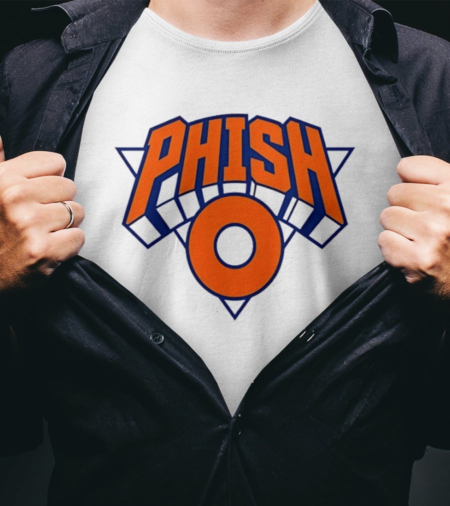 Phish New York Knicks NBA Basketball Triangle Circle T-Shirt
