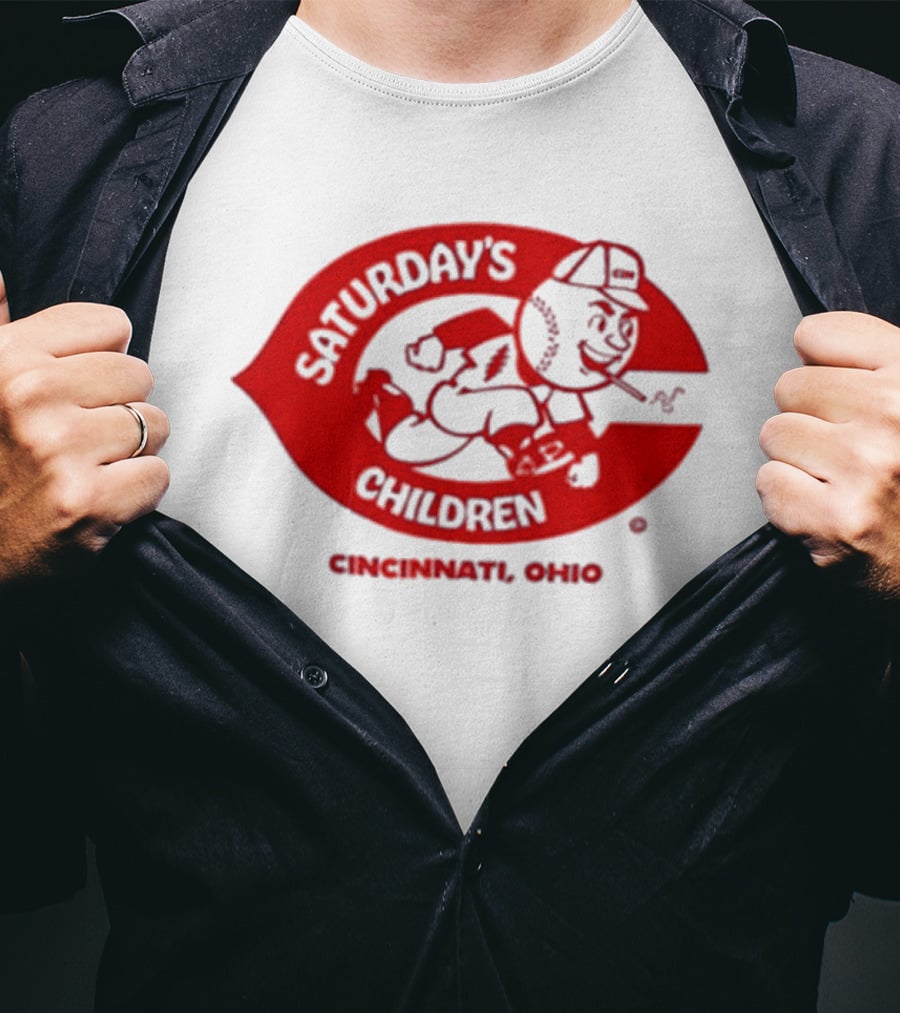 Saturday's Children Cincinnati Ohio Baseball T-Shirt