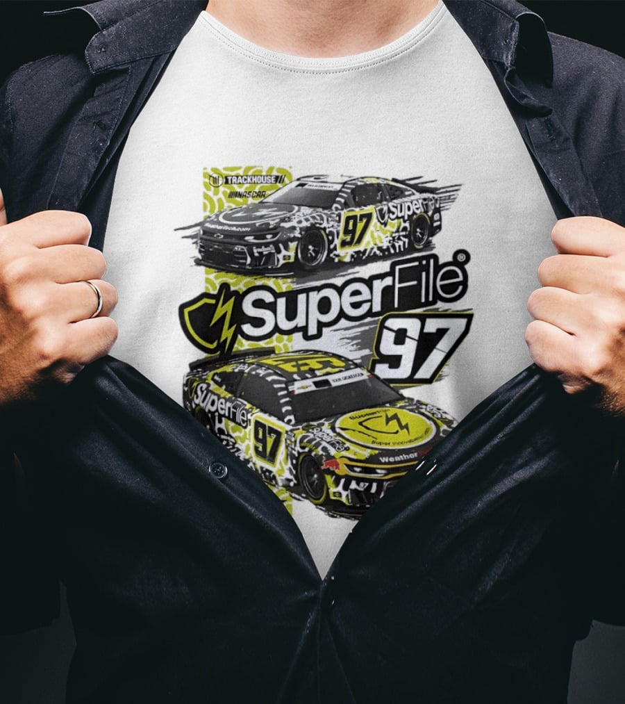 SuperFile 97 Shane Van Gisbergen NASCAR Trackhouse Racing Lefty Out There T-Shirt