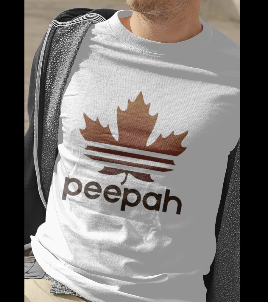 Leaf Peepah Autumn Maple Adidas Parody Peepah T-Shirt