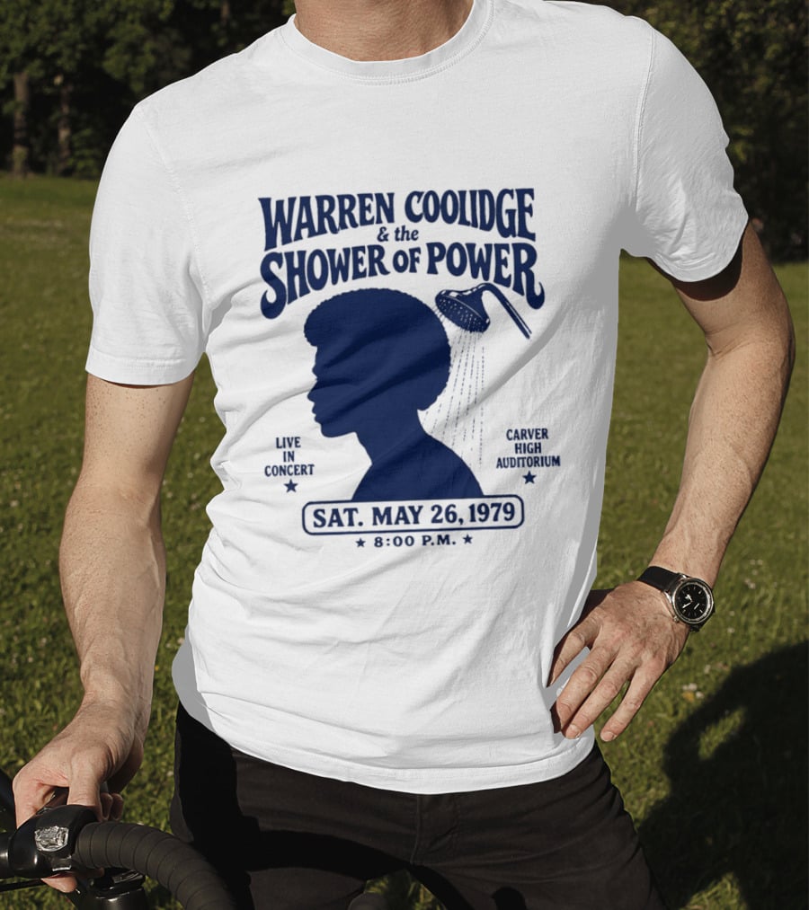 Warren Coolidge & The Shower Of Power Live In Concert Carver High Auditorium Sat May 26 1979 8:00 P.M. T-Shirt