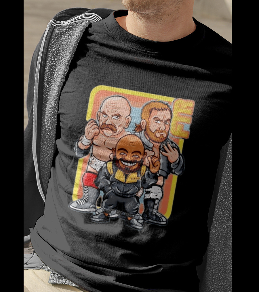 AEW Big Stoke FTR Wrestling Stable Cartoon Characters T-Shirt