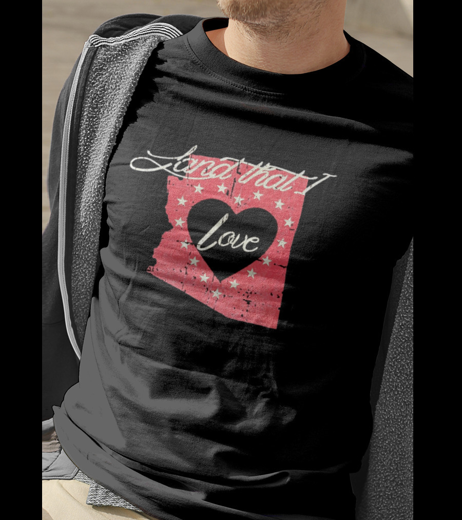 Arizona Land That I Love Heart Stars State T-Shirt