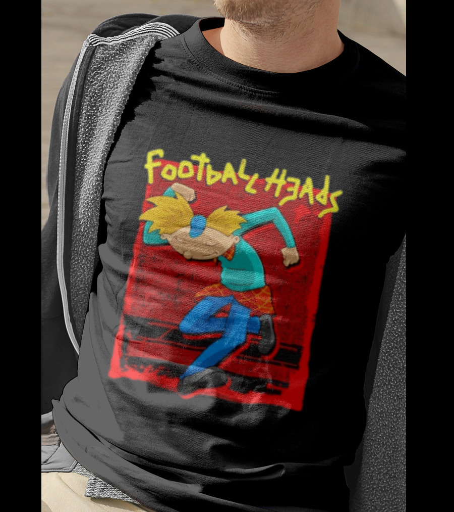 Hey Arnold Football Heads Nickelodeon Classic Cartoon T-Shirt