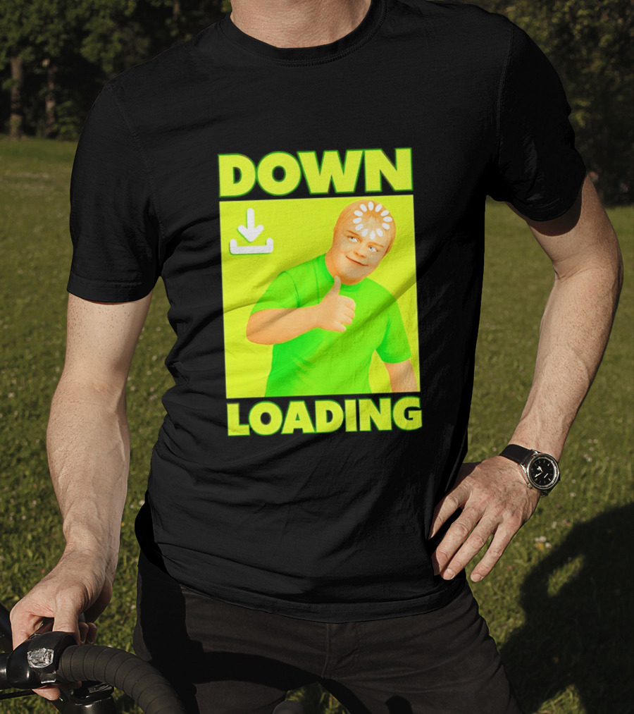 Down Loading Thumbs Up Meme Humorous Internet Guy T-Shirt