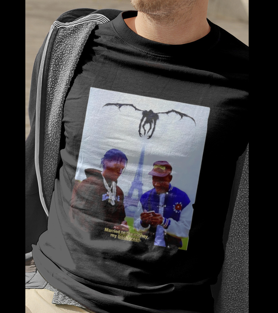 ASAP Rocky Tyler The Creator Eiffel Tower Married To The Money My Bitch Green T-Shirt
