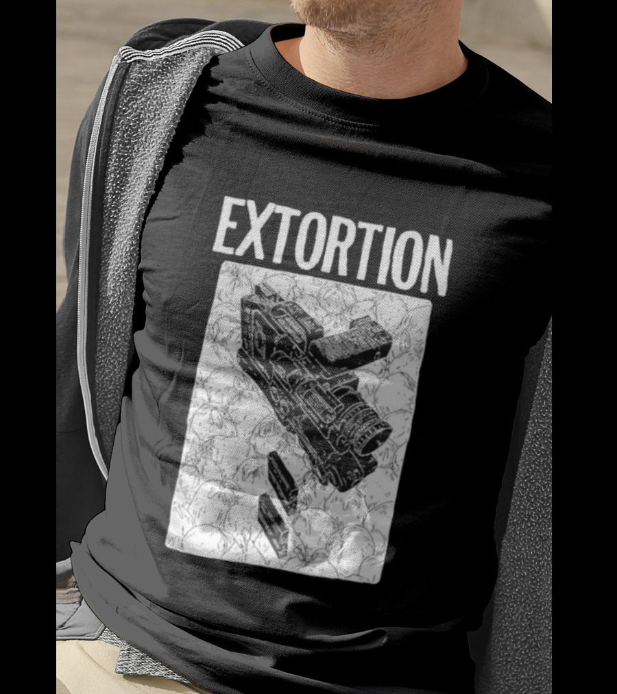 Extortion Band Video Camera Hardcore Punk T-Shirt