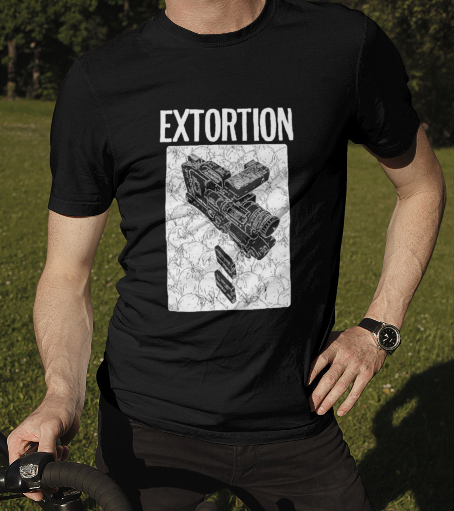 Extortion Band Video Camera Hardcore Punk T-Shirt