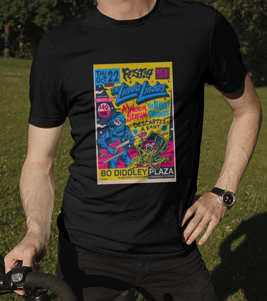 FEST 24 Kick Off 2026 The Linda Lindas Bo Diddley Plaza Gainesville Florida T-Shirt