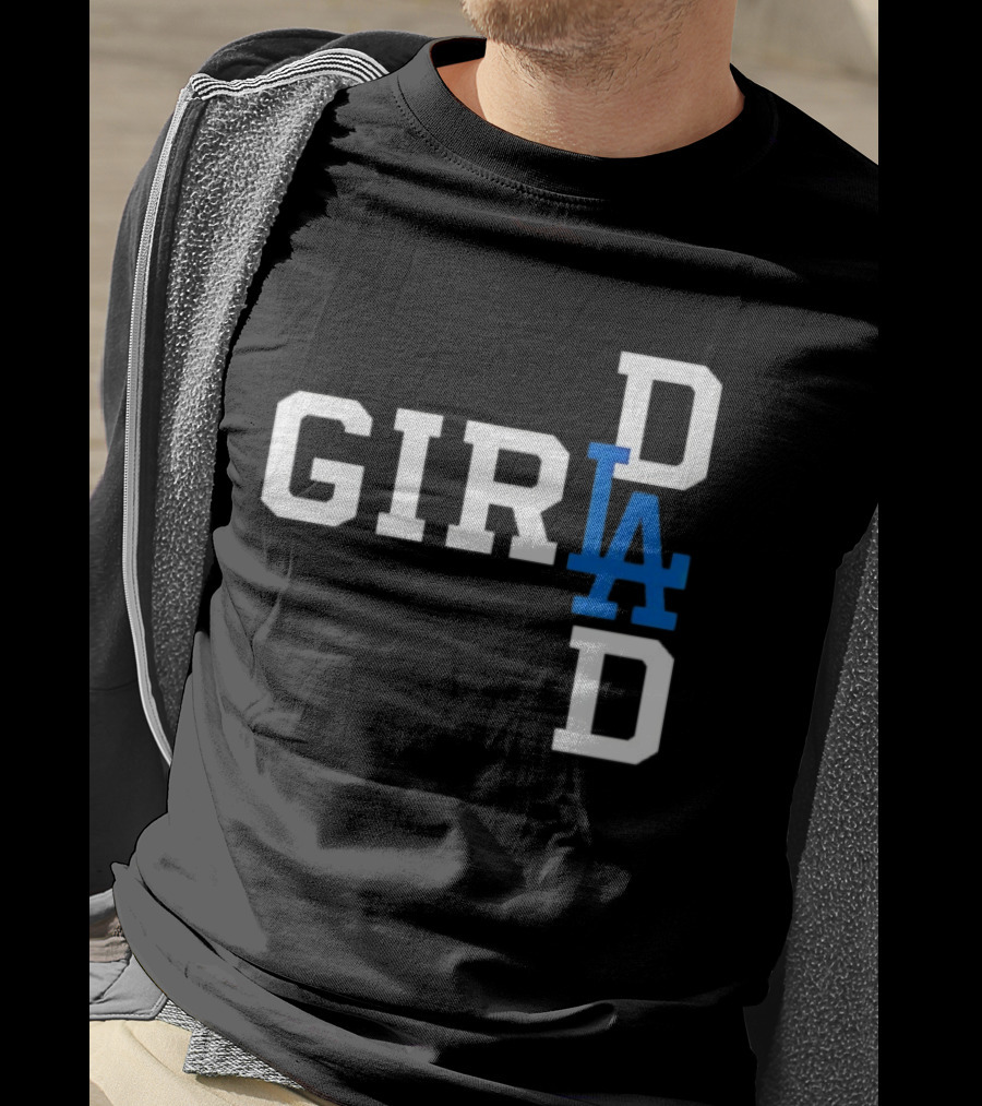Los Angeles Dodgers MLB Girl Dad Baseball T-Shirt