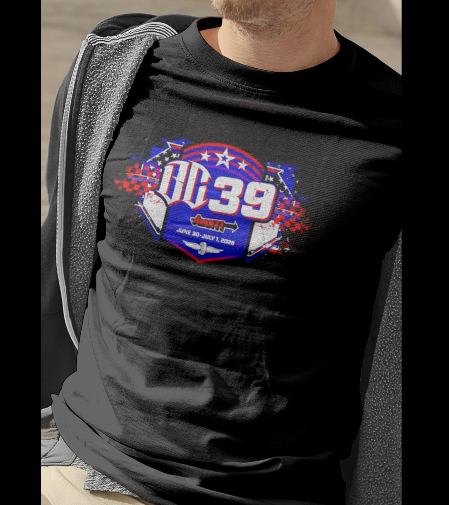 DC 39 Avanti Racing Event June 30 July 1 2026 Checkered Flags Stars Wings T-Shirt