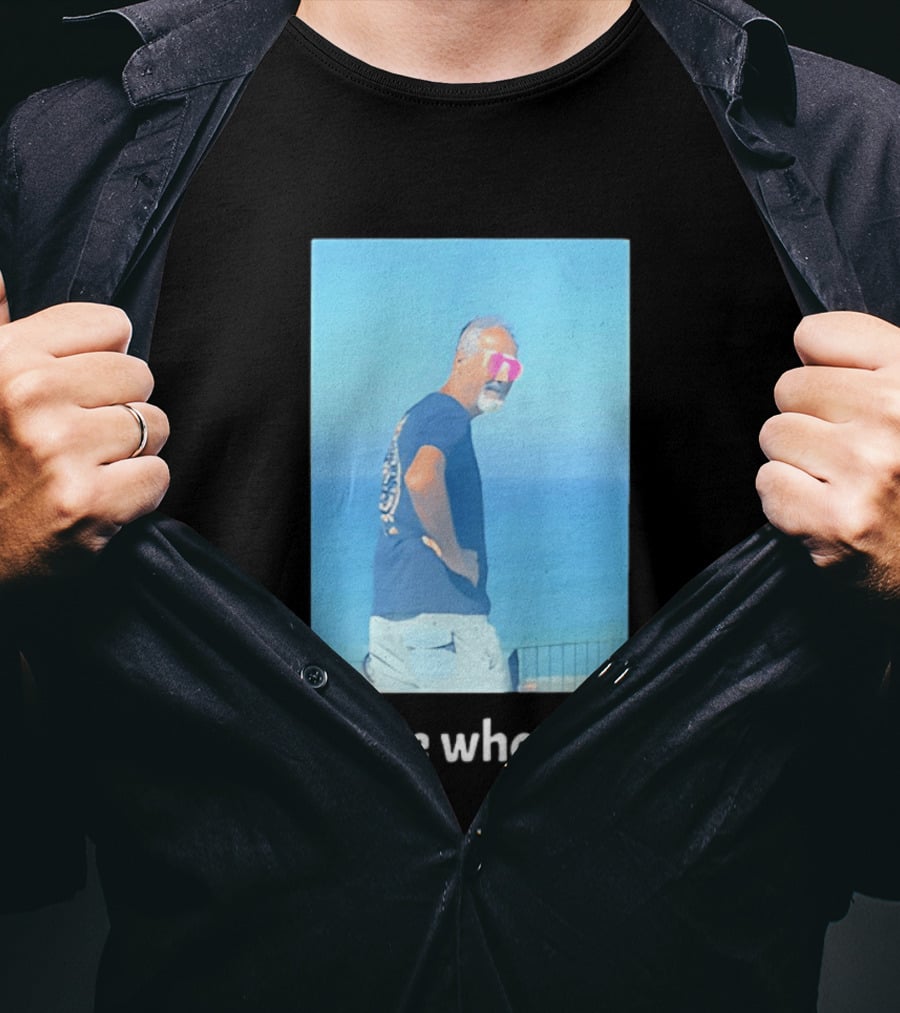 Ask Me Who This Is Hideo Kojima Scenic Beach T-Shirt