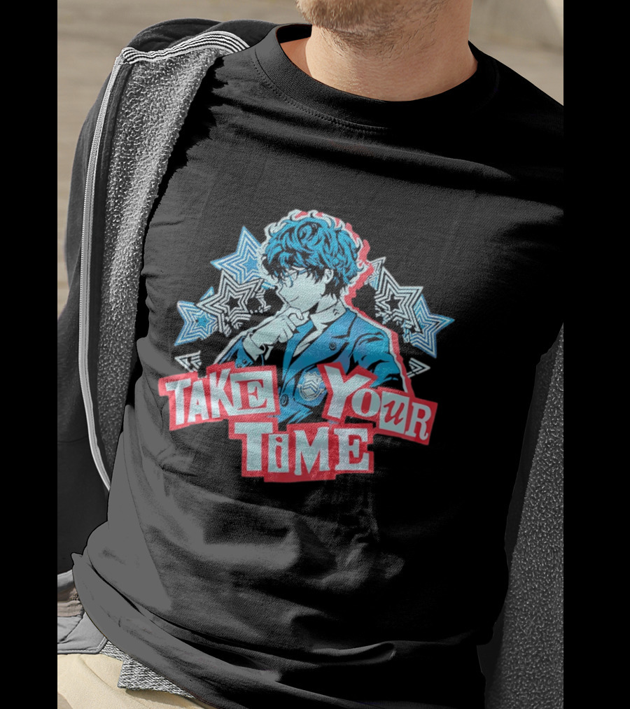 Persona 5 Joker Take Your Time Stars T-Shirt