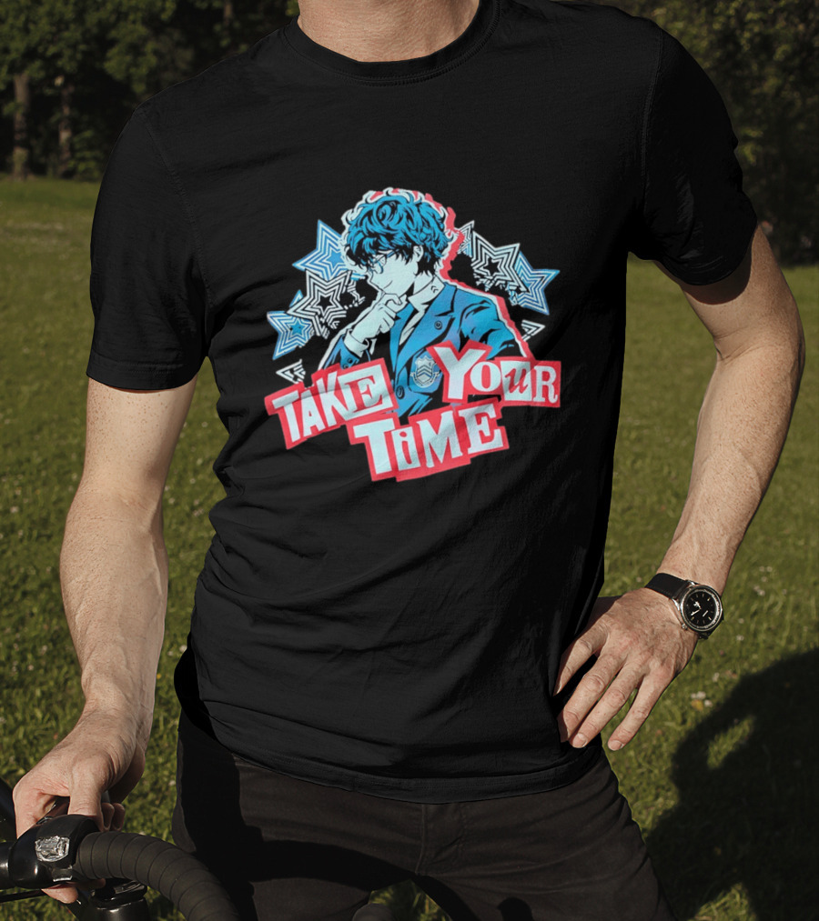 Persona 5 Joker Take Your Time Stars T-Shirt