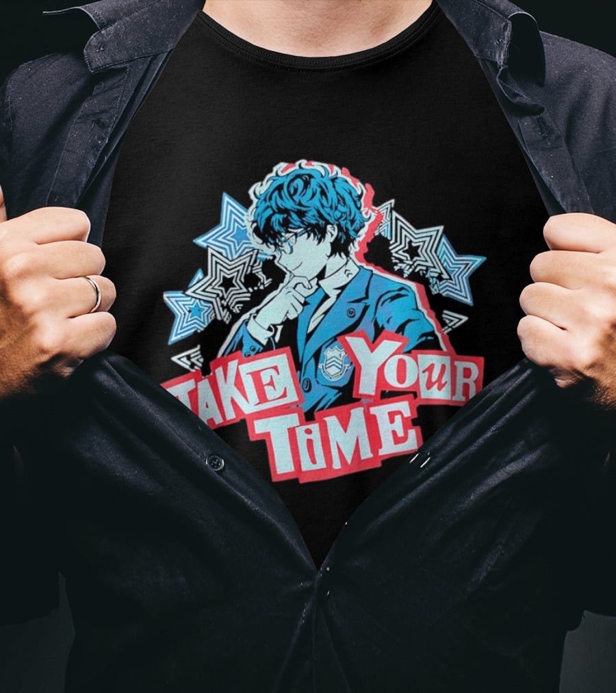 Persona 5 Joker Take Your Time Stars T-Shirt