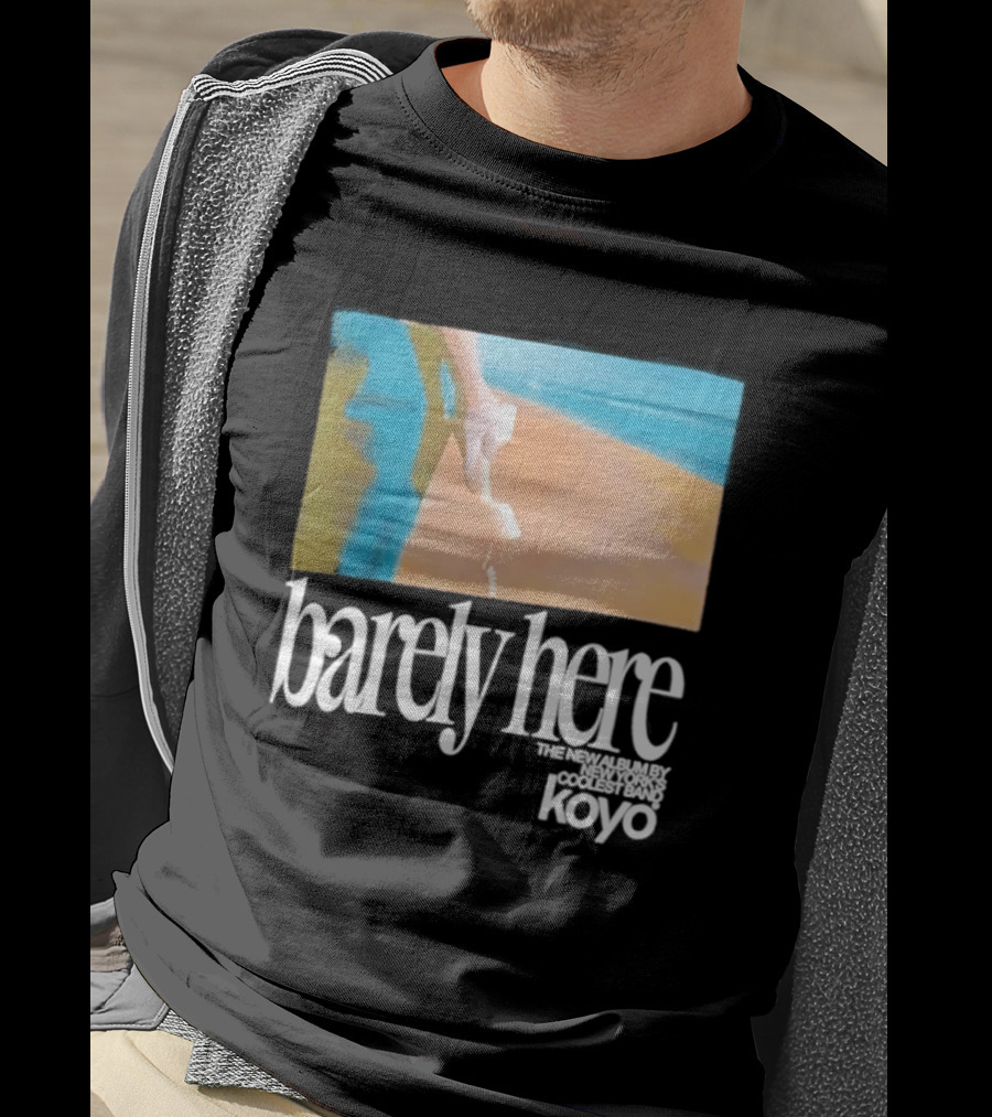 Koyo Barely Here Album Cover Art Beach Scene With Telephone T-Shirt
