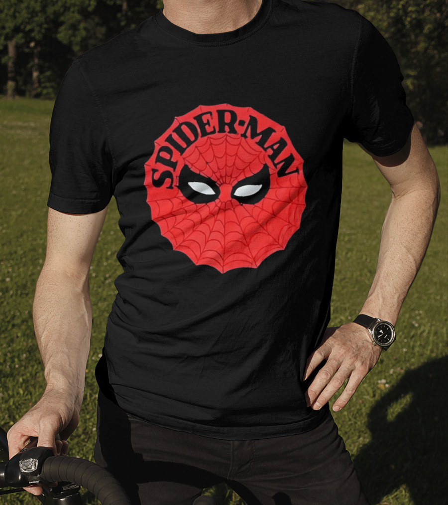Spider Man Mask Marvel Comics Web T-Shirt