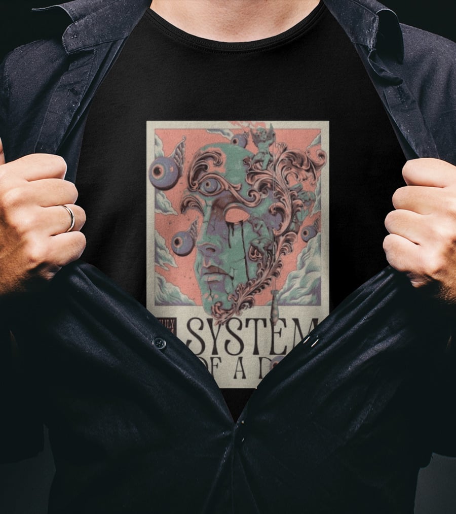System Of A Down July 2 4 2026 Stade De France Paris Surreal T-Shirt
