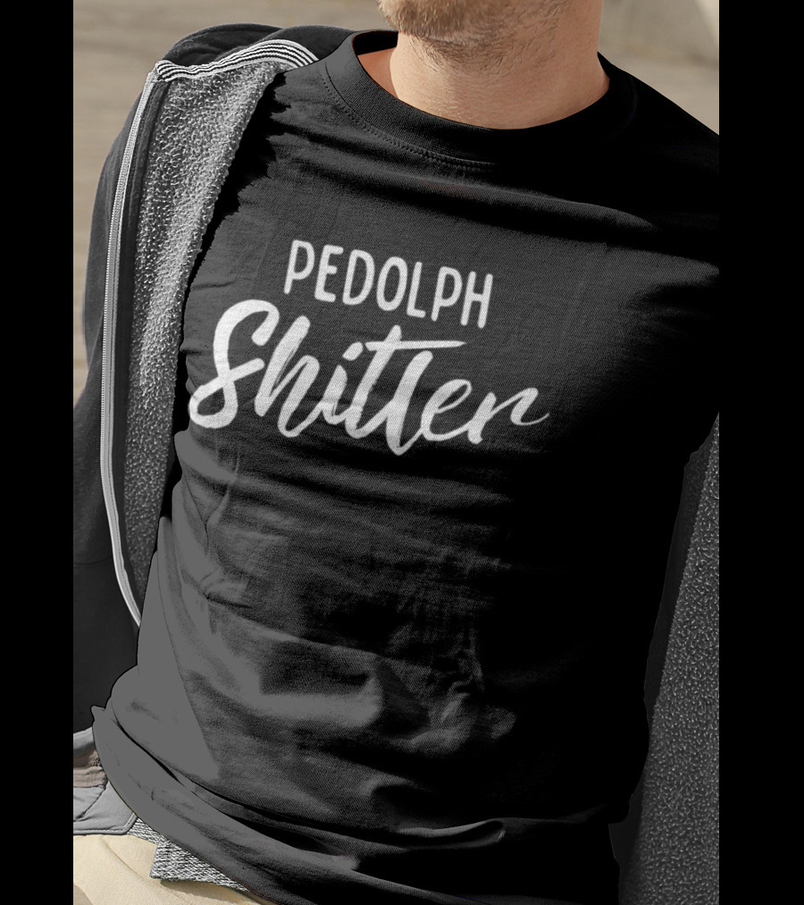 Pedolph Shitler Satire T-Shirt