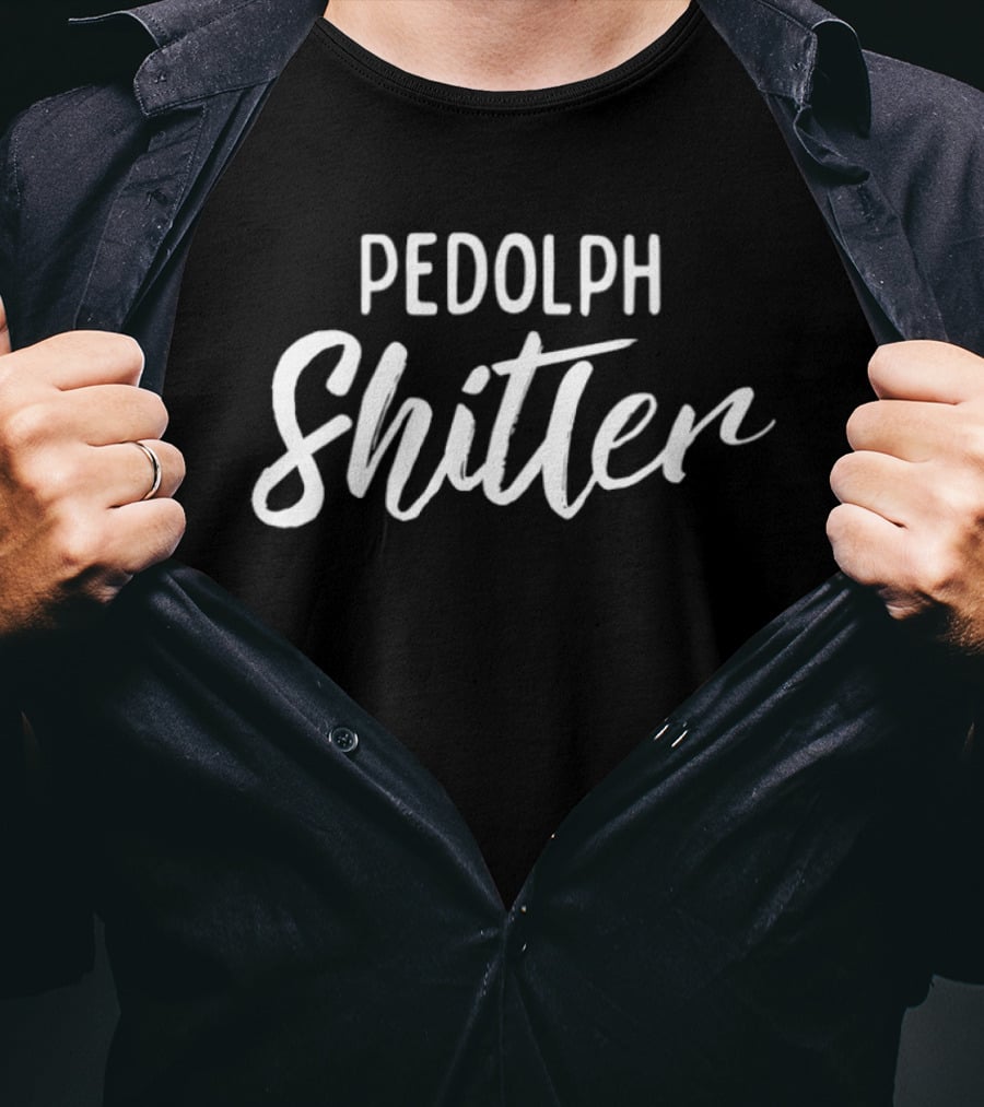 Pedolph Shitler Satire T-Shirt