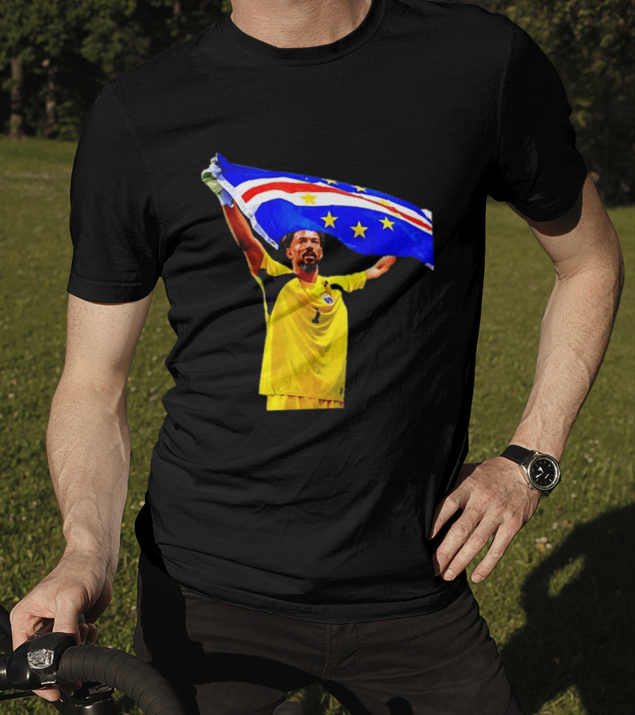 Vozinha Cape Verde Football Team Flag Celebration T-Shirt