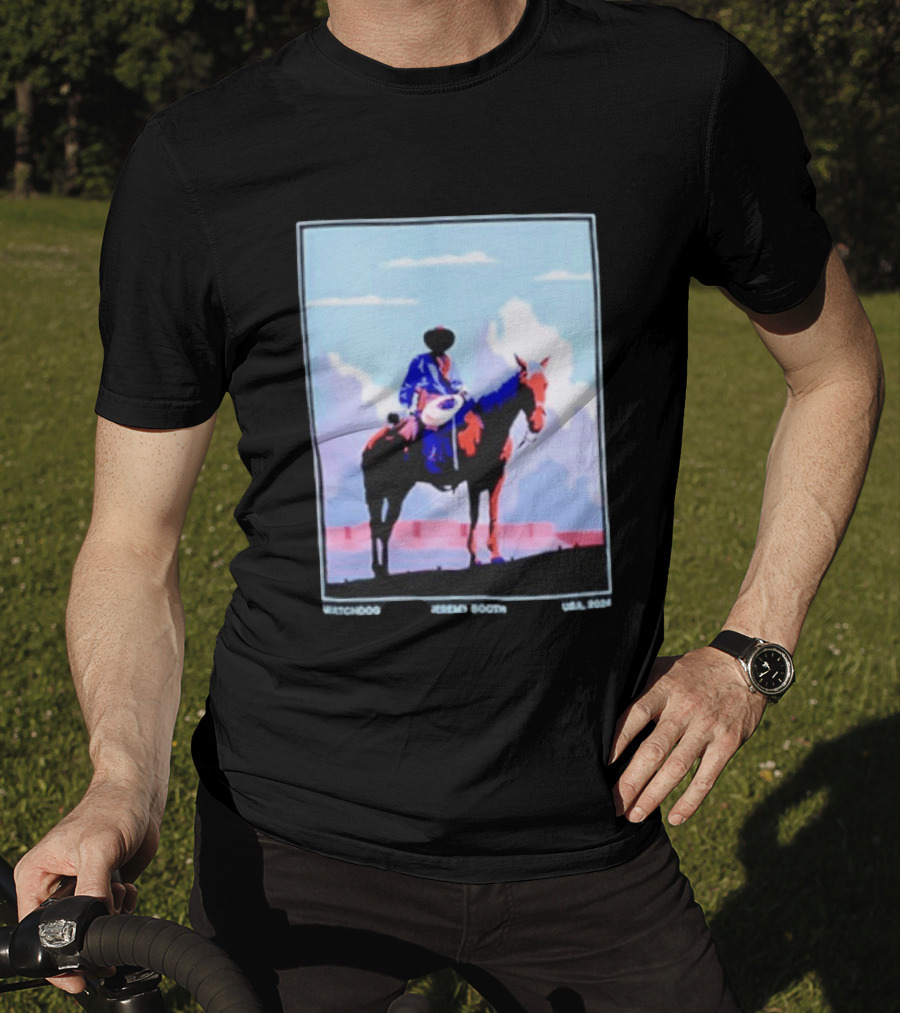 Dog Cowboy By Jeremy Booth USA 2024 T-Shirt