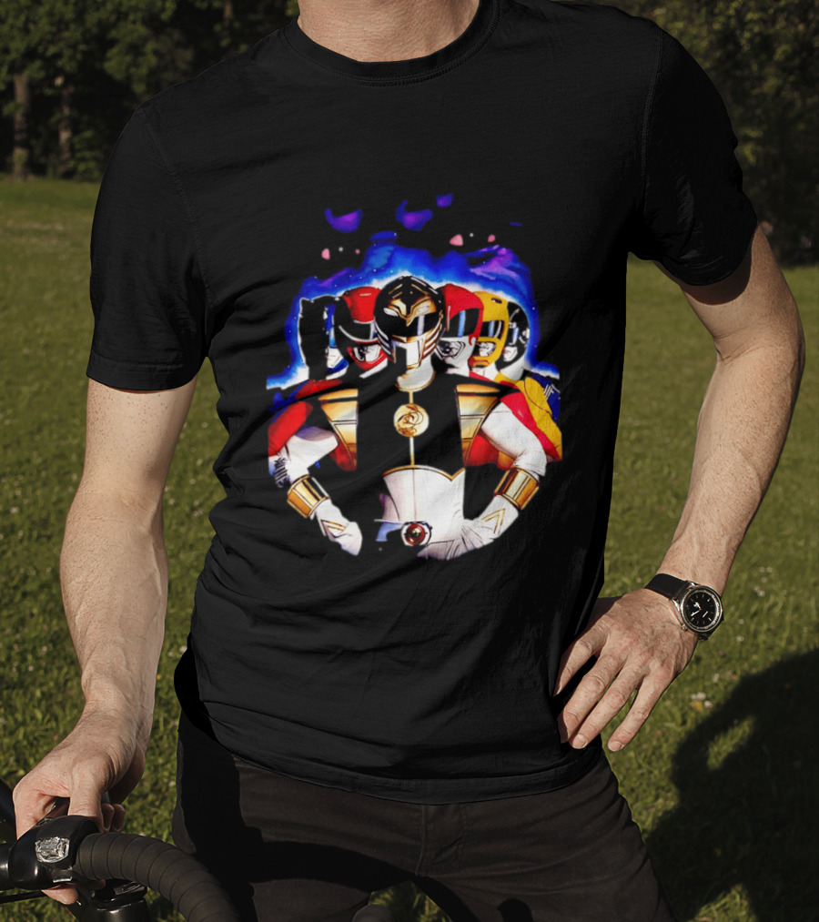 Power Rangers White Ranger Mighty Morphin Team Legacy T-Shirt