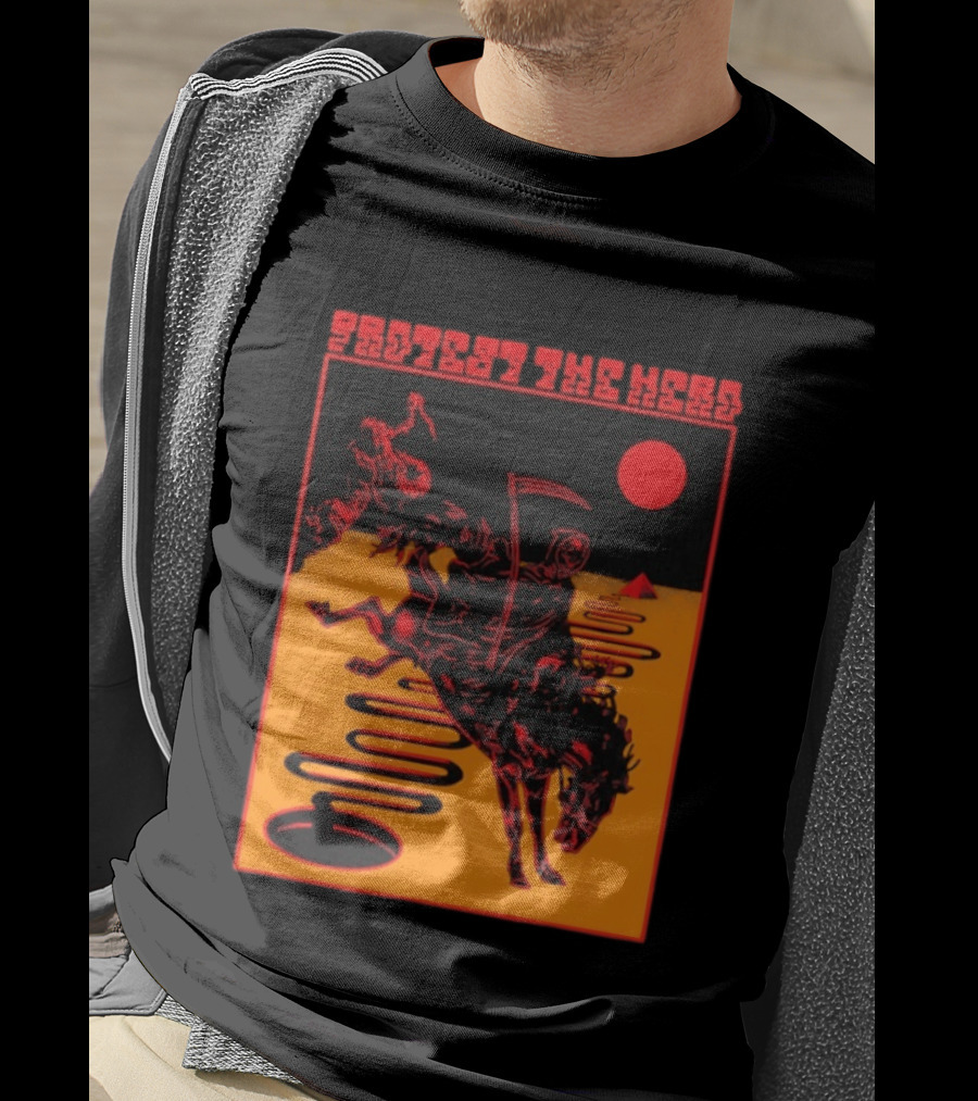 Protest The Hero Grim Reaper Horse Pyramid Red Moon Desert Path T-Shirt