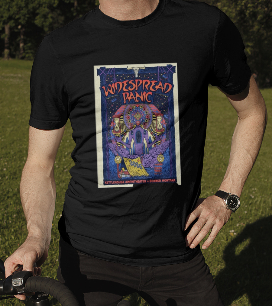 Widespread Panic 2026 KettleHouse Amphitheater Bonner Montana Concert Event July 7 8 T-Shirt