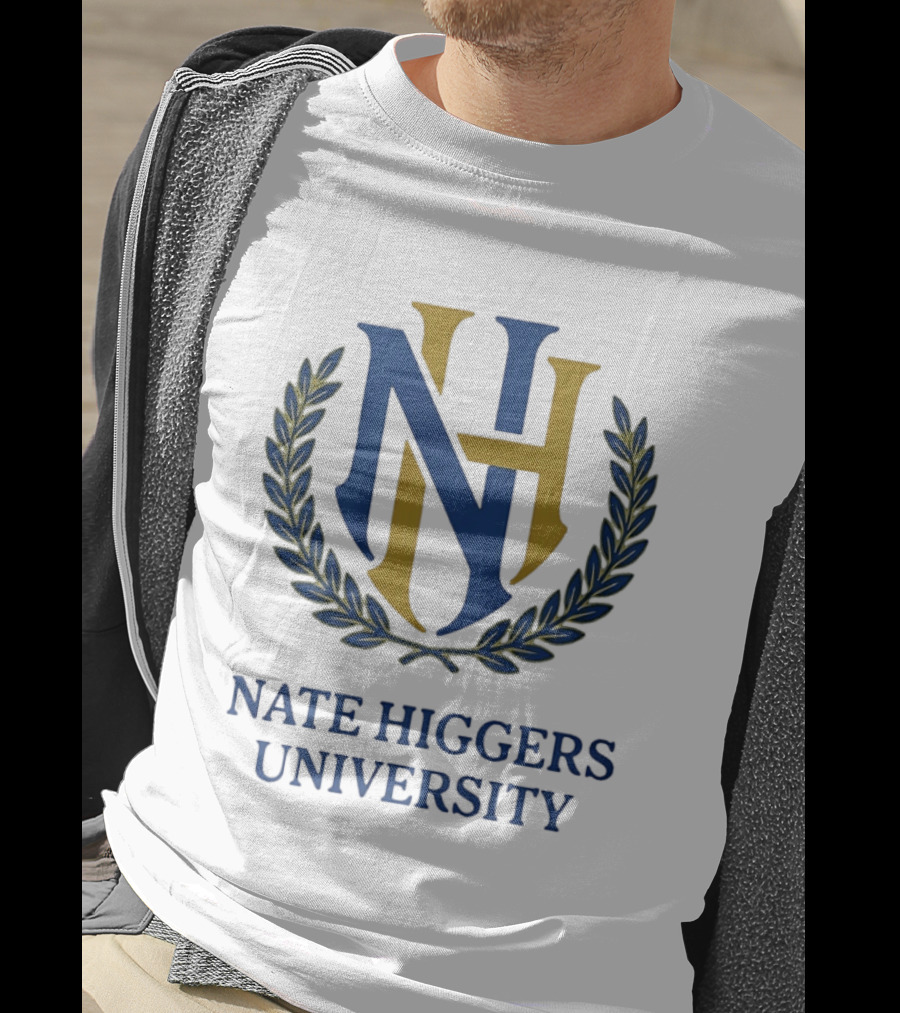 NH University Monogram Crest Laurel T-Shirt