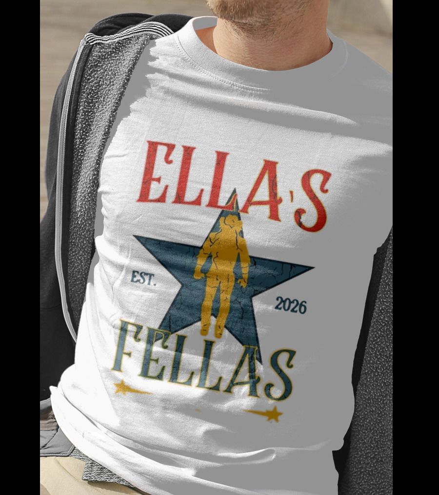 Ella's Fellas Est 2026 Astronaut Star T-Shirt